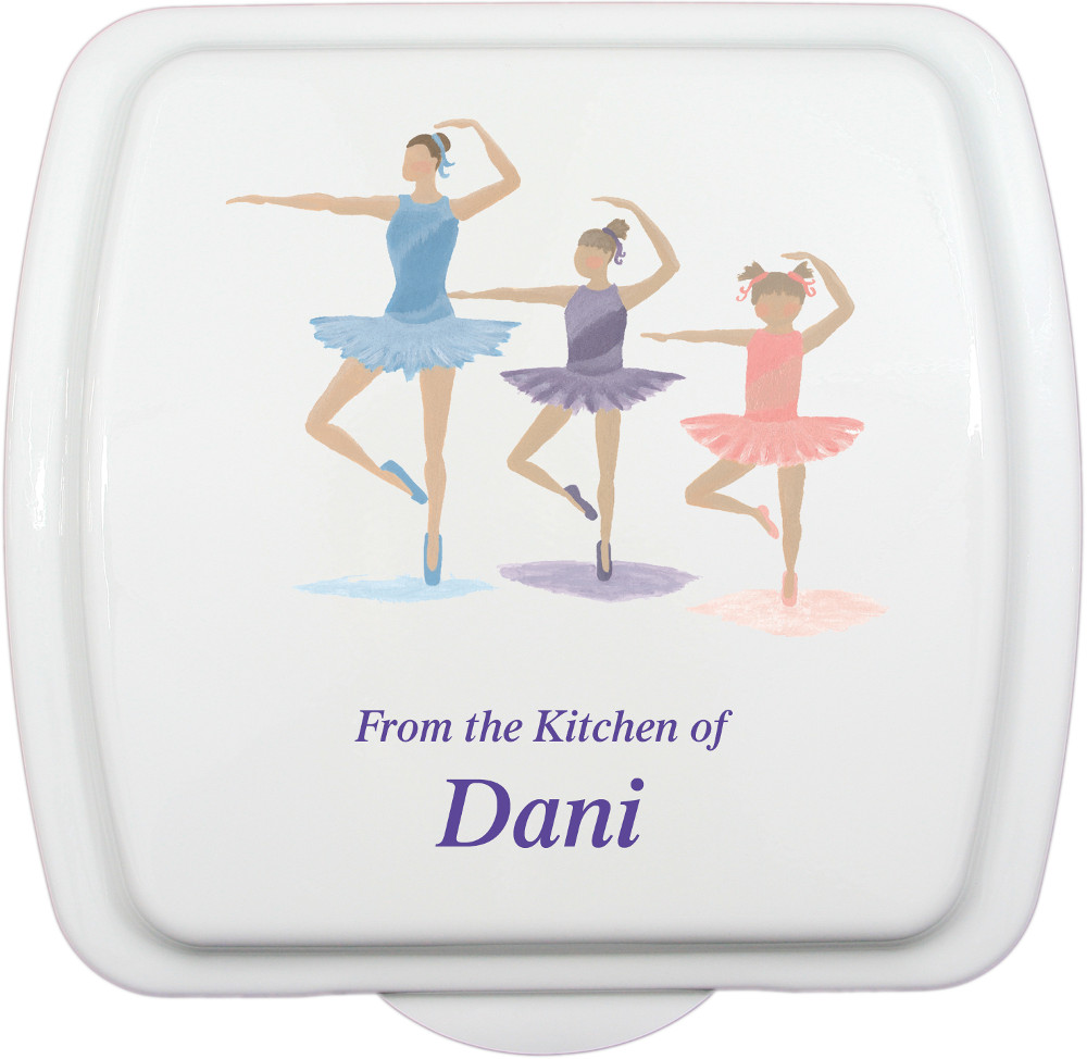 9x9 Ballerina Design, Lid Only - Click Image to Close