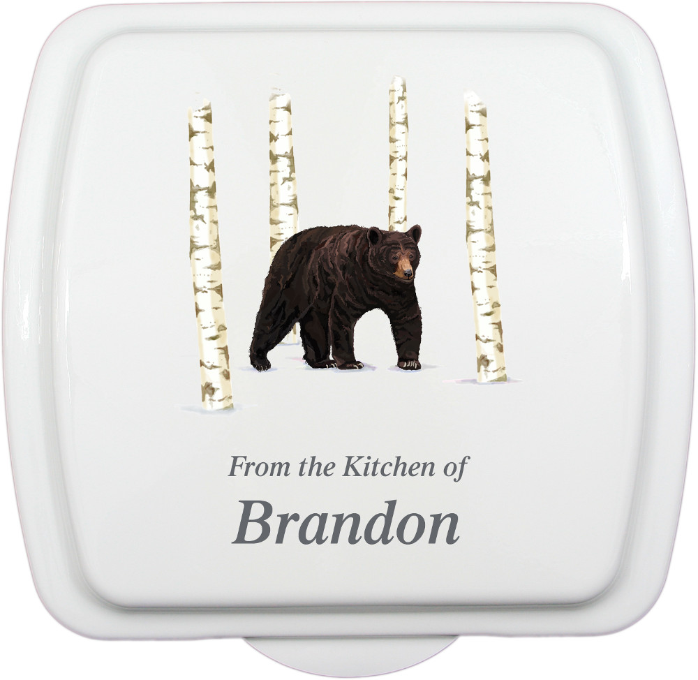 9X9 Bear Birch Design, Traditional Pan - Click Image to Close