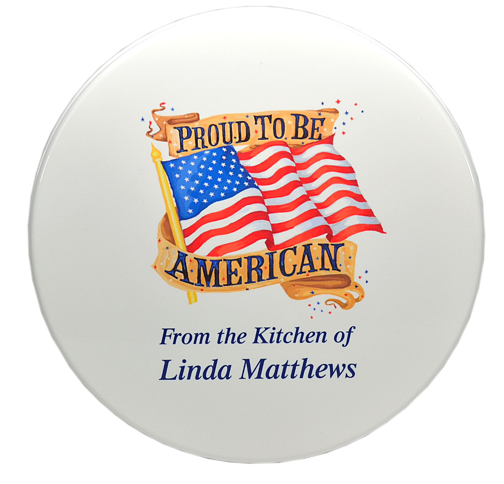Cookie Tin, Proud American Design - Click Image to Close