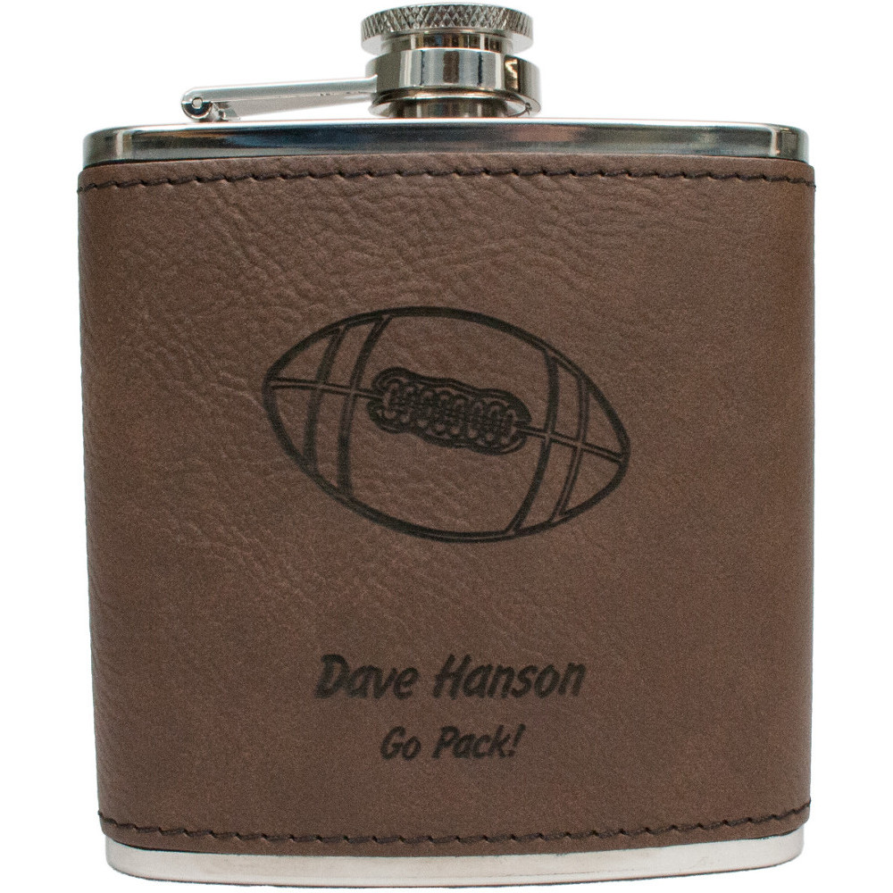 Dark Brown Flask - Click Image to Close