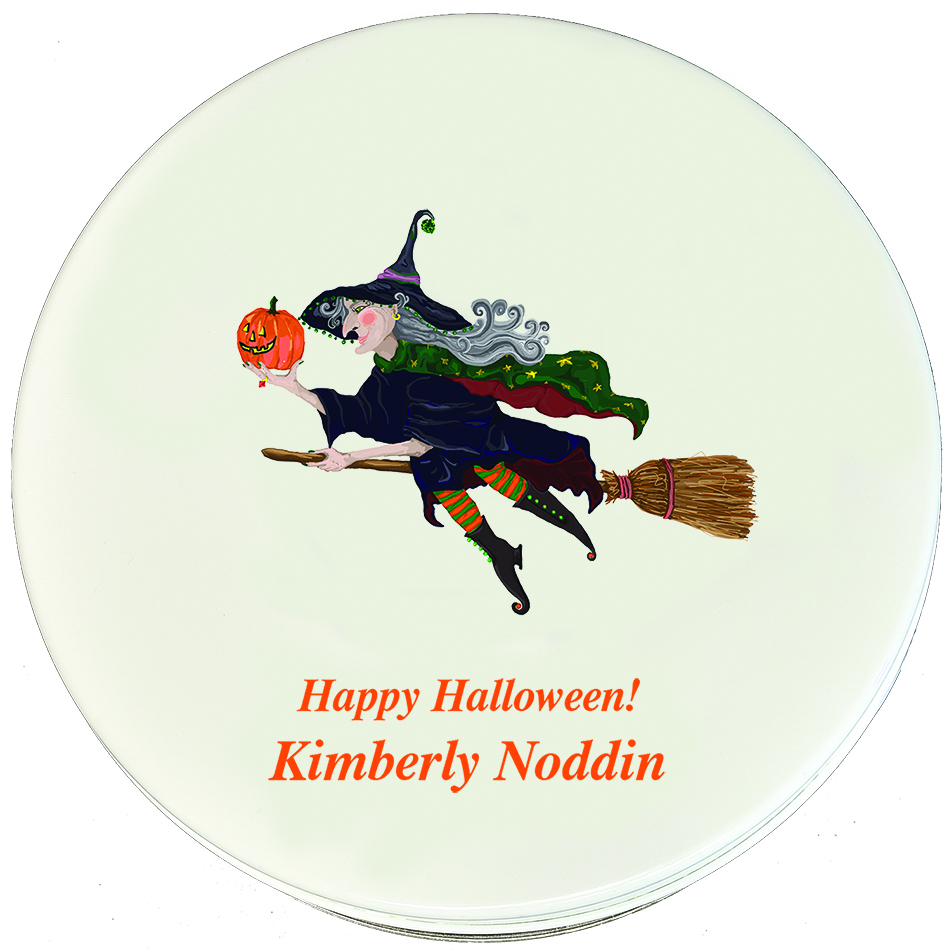 Cookie Tin, Witch Design - Click Image to Close