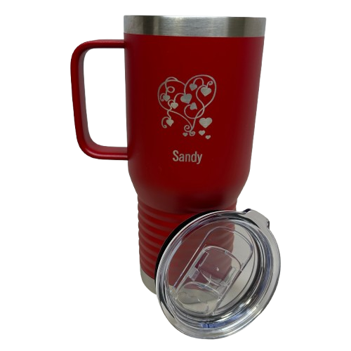 (image for) Red Polar Camel Handled, 20oz
