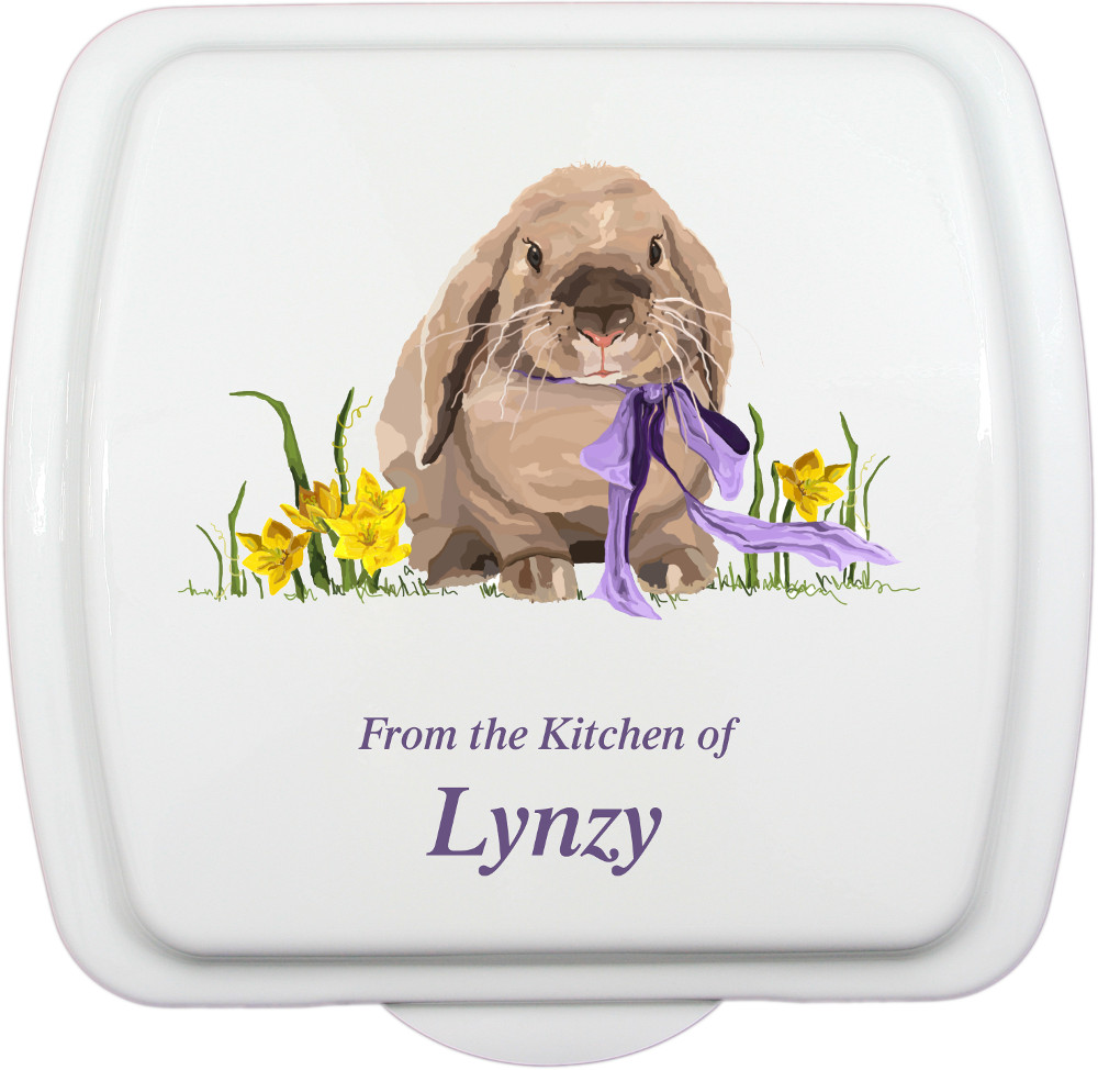 9x9 Spring Bunny Design, Lid Only - Click Image to Close