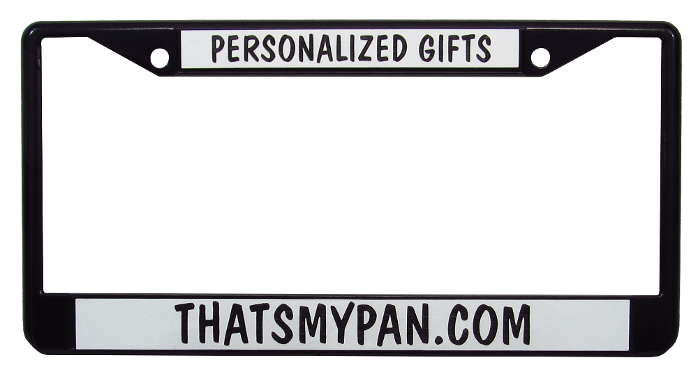 (image for) Black, Personalized License Plate Frame