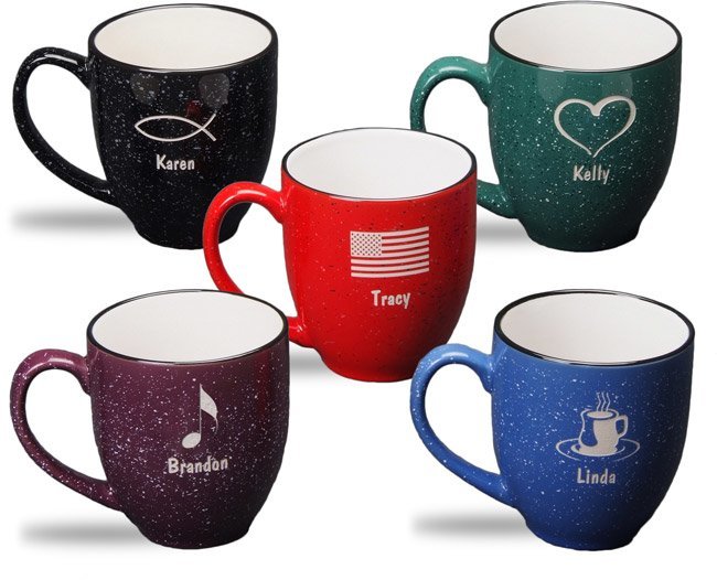 (image for) 14 oz Speckled Bistro Mugs