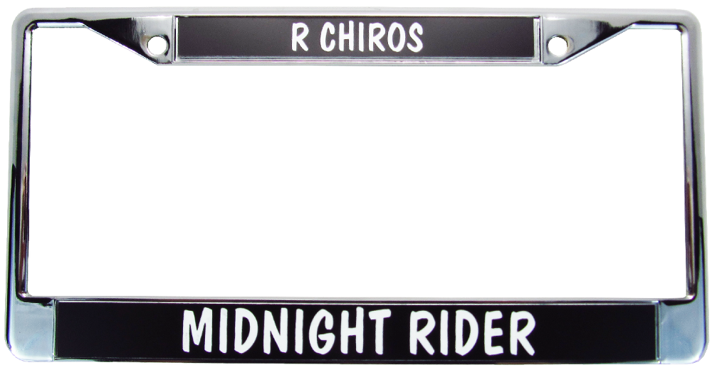 (image for) Chrome, Personalized License Plate Frame