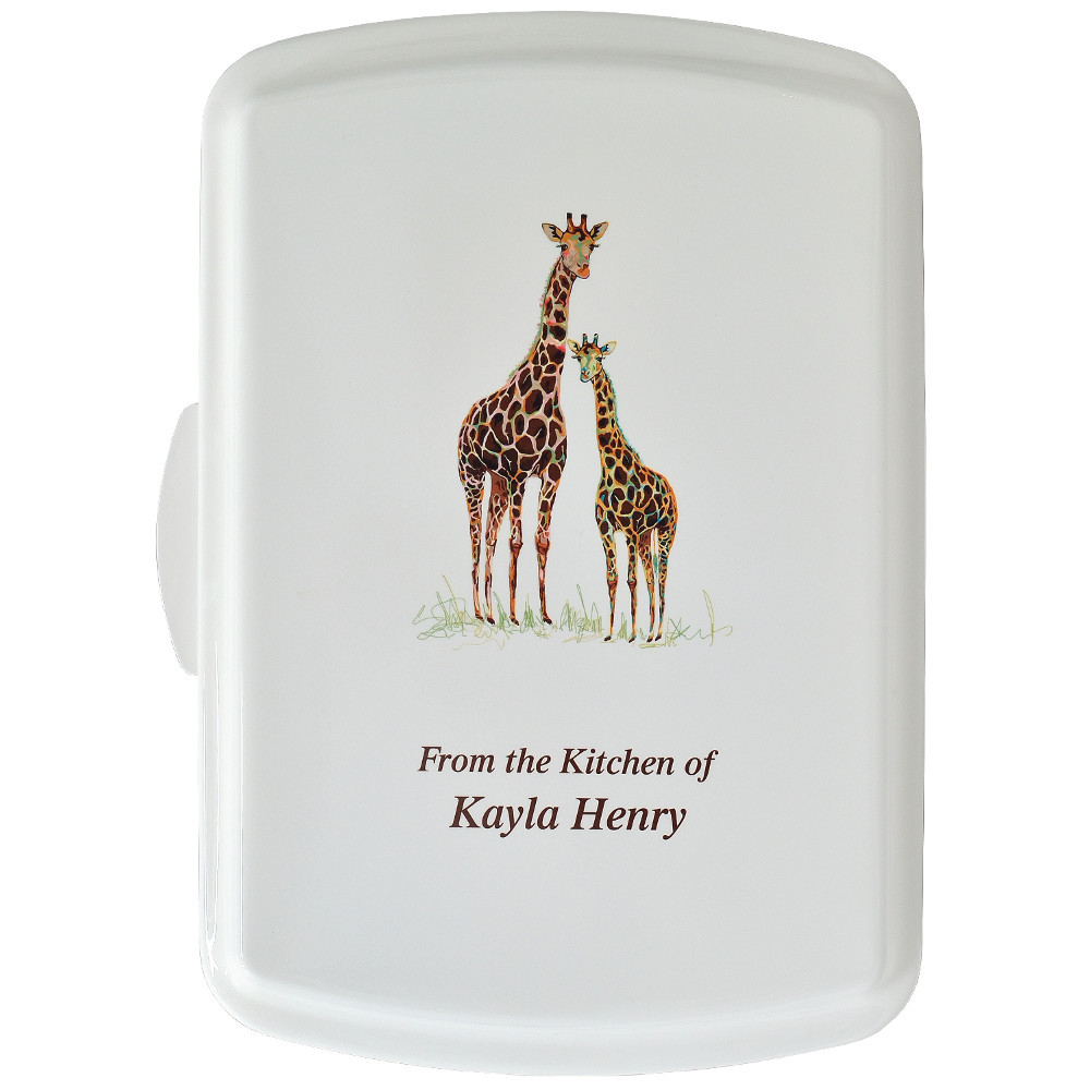 9X13" Giraffe Design,Traditional Lid Only - Click Image to Close