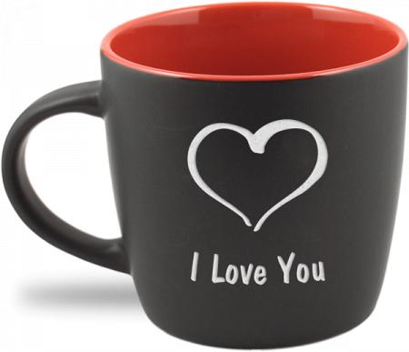 Red, 12oz Matte Cafe Mug - Click Image to Close