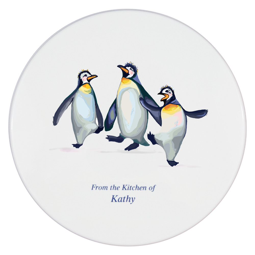 Cookie Tin, Penguin Design - Click Image to Close