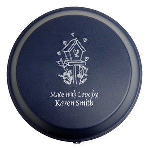 (image for) 9" Pie Pan & Lid - Navy, Textured Finish